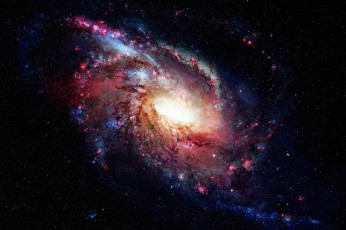Картинка космос галактики туманности тьма звезды галактика свет