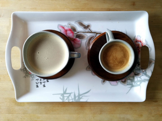 Обои картинки фото еда, кофе,  кофейные зёрна, эспрессо