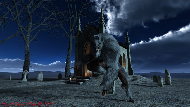 Обои картинки фото 3д графика, существа , creatures, werewolf