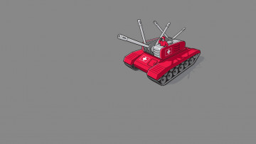 Картинка рисованное минимализм игрушка танк
