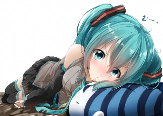 Картинка аниме vocaloid подушка девушка hatsune miku