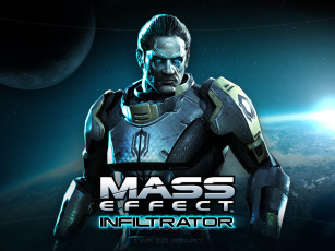 Картинка видео+игры mass+effect +infiltrator киборг планеты