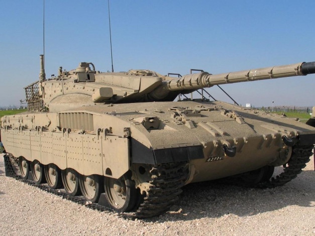Обои картинки фото основной, танк, «merkava», mk, ii, техника, военная