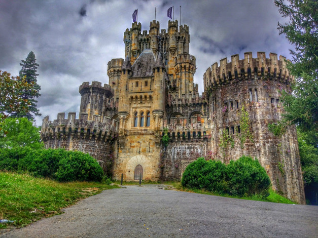 Обои картинки фото castillo de butr&, 243, города, замки испании, замок