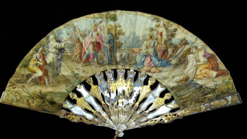 Картинка разное украшения аксессуары веера веер роспись старинный