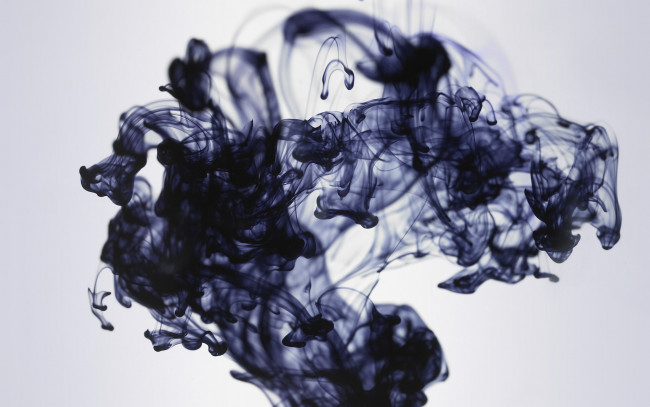 Обои картинки фото 3д, графика, abstract, абстракции, smoke, черный, дым