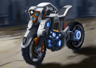 Картинка рисованные авто мото мотоцикл