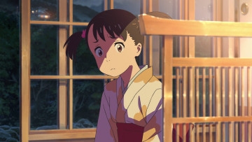 Картинка аниме kimi+no+na+wa фон взгляд девушка