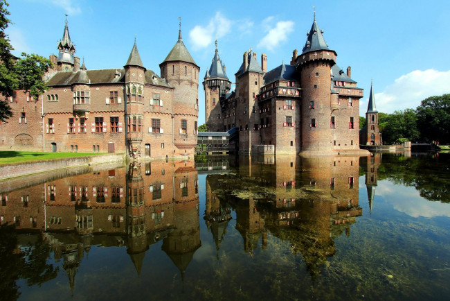 Обои картинки фото haar castle, города, замки нидерландов, haar, castle