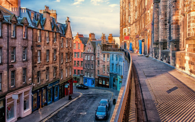 Обои картинки фото города, эдинбург , шотландия, панорама