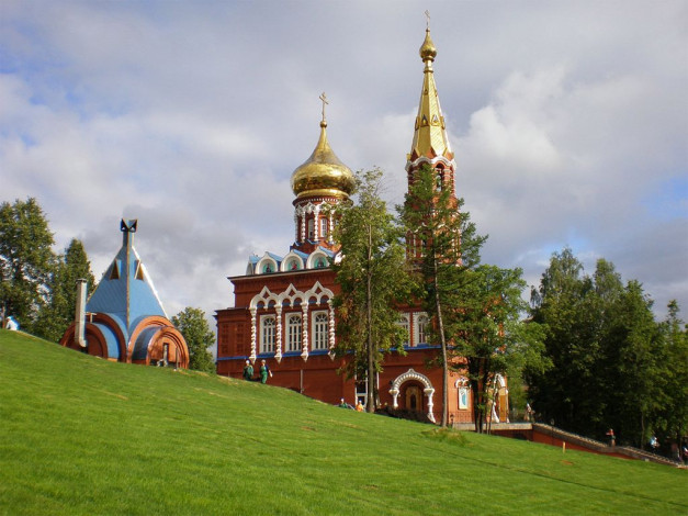 Обои картинки фото izhevsk, russia, города, православные, церкви, монастыри