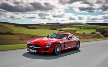 Картинка mercedes benz sls amg автомобили