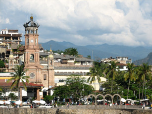 Картинка города католические соборы костелы аббатства мексика puerto vallarta