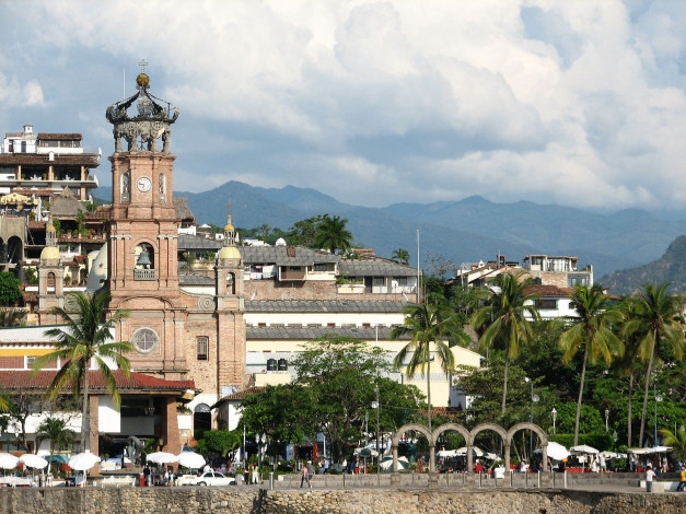 Обои картинки фото города, католические, соборы, костелы, аббатства, мексика, puerto, vallarta