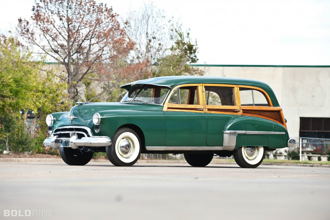 Обои картинки фото 1949, oldsmobile, wagon, 76, автомобили, классика, купе, автомобиль
