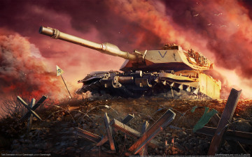 Картинка tank domination видео игры танк противотанковые ежи