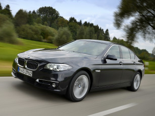 обоя автомобили, bmw, f10, line, luxury, sedan, 518d, 2013г, темный