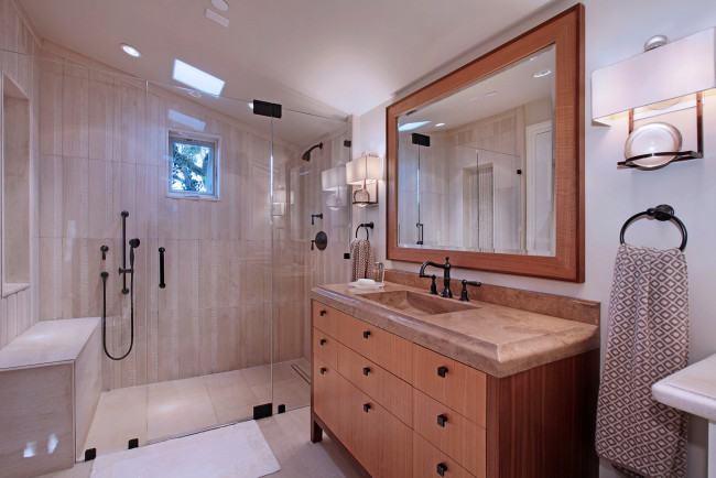 Обои картинки фото интерьер, ванная и туалетная комнаты, ванная, дизайн, зеркало