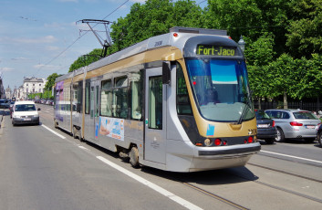 Картинка техника трамваи трамвай рельсы транспорт