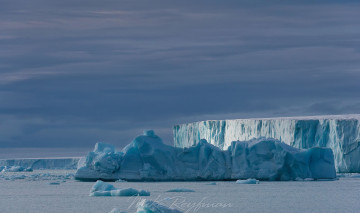 Картинка природа айсберги+и+ледники океан лед облака