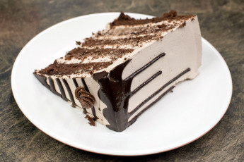 Картинка еда торты тарелка глазурь шоколадная торт кусок