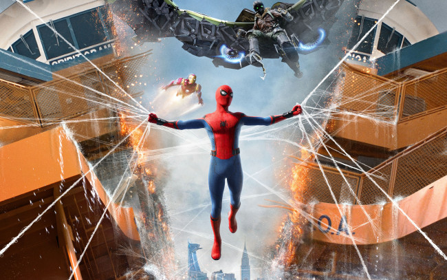 Обои картинки фото кино фильмы, spider-man,  homecoming, spider, man, homecoming
