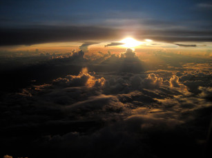 Картинка природа облака закат солнце небо