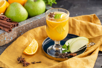 Картинка еда напитки +сок сок цитрус гвоздика апельсин яблоки