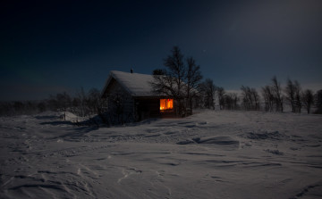 Картинка города -+здания +дома зима ночь дом