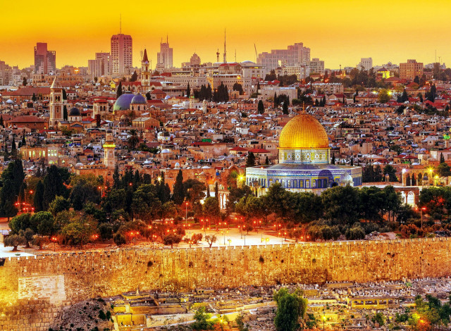 Обои картинки фото города, иерусалим , израиль, панорама