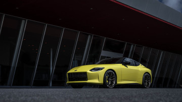 Картинка автомобили nissan datsun концепт 2020 z proto желтый спорткар