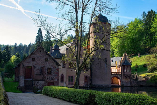 Обои картинки фото mespelbrunn castle, города, замки германии, mespelbrunn, castle