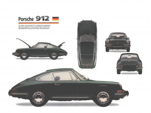 обоя porsche, 912, 1967, автомобили