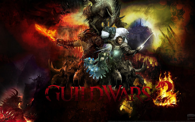 Обои картинки фото guild, wars, видео, игры, 2, компьютерная, игра