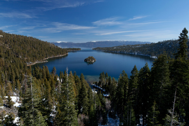 Обои картинки фото lake, tahoe, невада, природа, реки, озера, лес, озеро