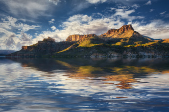 Картинка природа реки озера сша аризона округ апачи озеро отражение