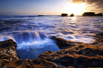 Картинка природа побережье океан берег скалы волны