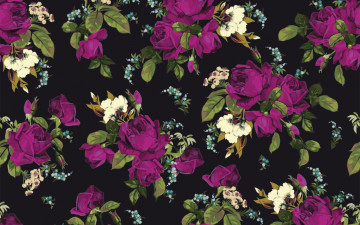 Картинка рисованное цветы rose floral pattern розы принт текстура фон