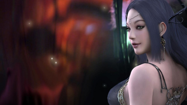 Обои картинки фото видео игры, shaiya,  light and darkness, девушка, лицо, украшения