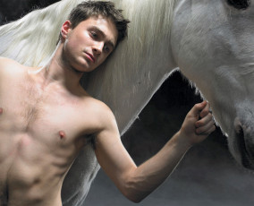 Картинка мужчины daniel+radcliffe актер лошадь