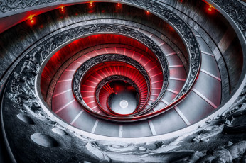 Картинка интерьер холлы +лестницы +корридоры ватикан лестница здание в помещении рим италия