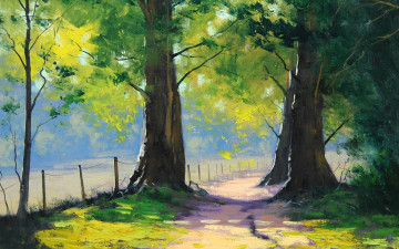 Картинка рисованное graham+gercken лес дорога