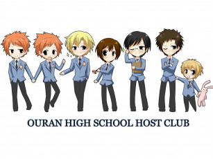 обоя аниме, ouran, high, school, host, club