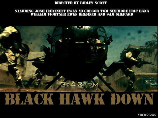Обои картинки фото кино, фильмы, black, hawk, down