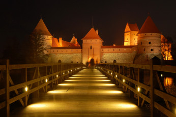 Картинка города дворцы замки крепости мост огни