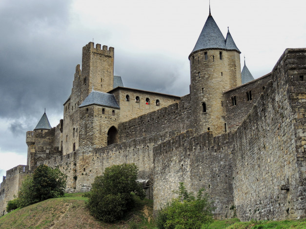 Обои картинки фото города, дворцы, замки, крепости, стены, замок, башни, carcassonne, france