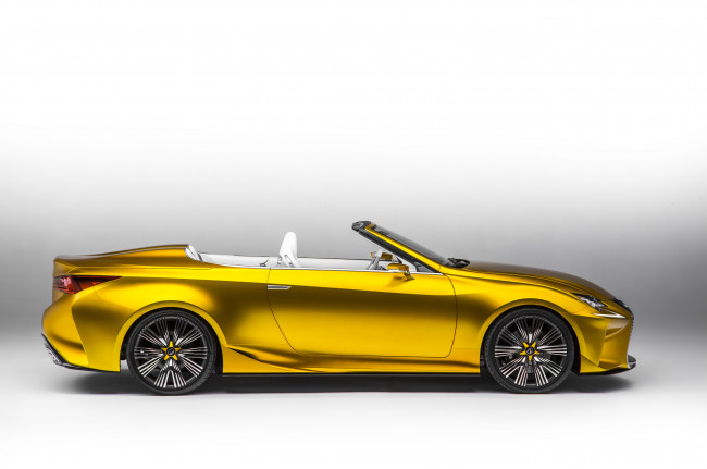 Обои картинки фото автомобили, lexus, желтый, 2014г, lf-c2, concept