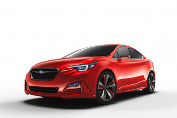 Картинка автомобили subaru sedan impreza красный 2015г concept