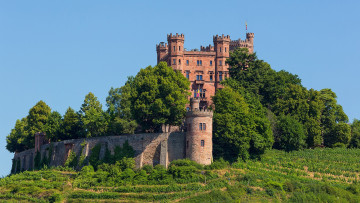 Картинка ortenberg+castle города замки+германии парк замок