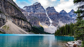 Картинка природа пейзажи горы озеро отражение